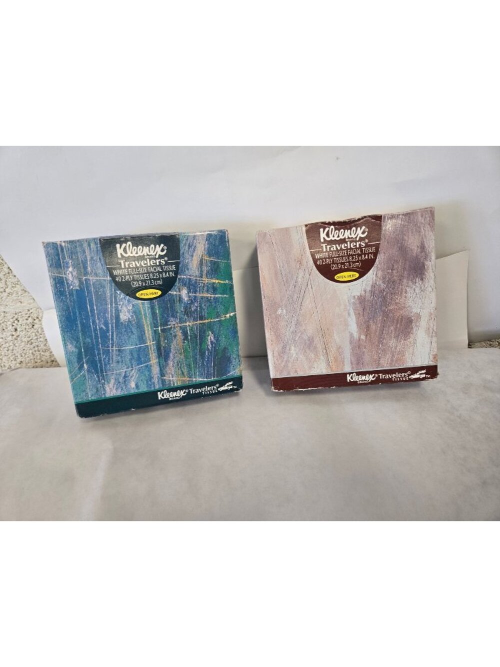 Vintage 1994 Kleenex Travelers Facial Tissues On The Go NOS Desk Office 40Ct.